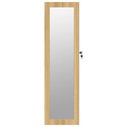 Mirror Jewellery Cabinet Wall Mounted 30x8.5x106 cm