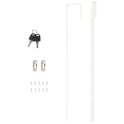 Mirror Jewellery Cabinet Wall Mounted Black 37.5x10x67 cm