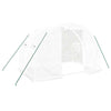 Greenhouse with Steel Frame White 6 m² 3x2x2 m