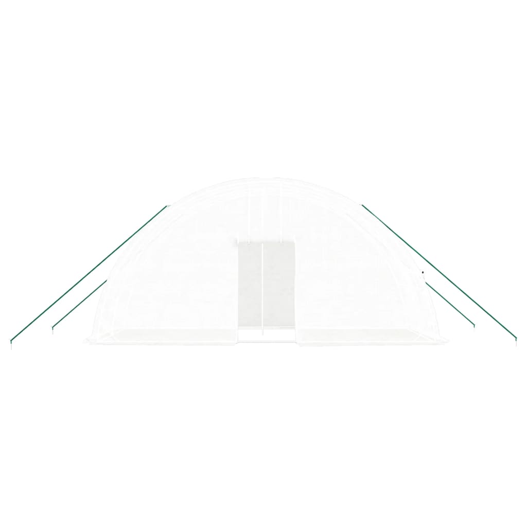 Greenhouse with Steel Frame White 12 m² 6x2x2.85 m
