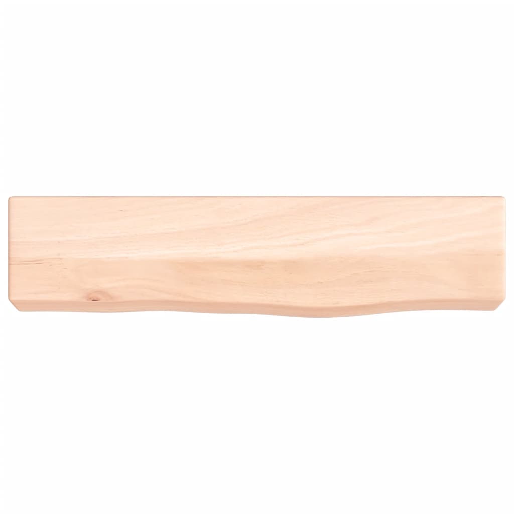 Wall Shelf 40x10x6 cm Untreated Solid Wood Oak