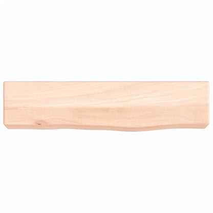 Wall Shelf 40x10x6 cm Untreated Solid Wood Oak