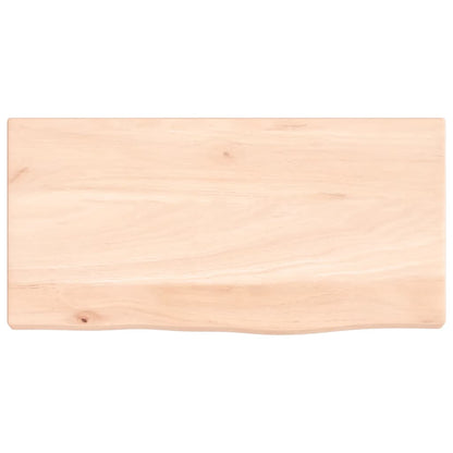 Wall Shelf 40x20x2 cm Untreated Solid Wood Oak