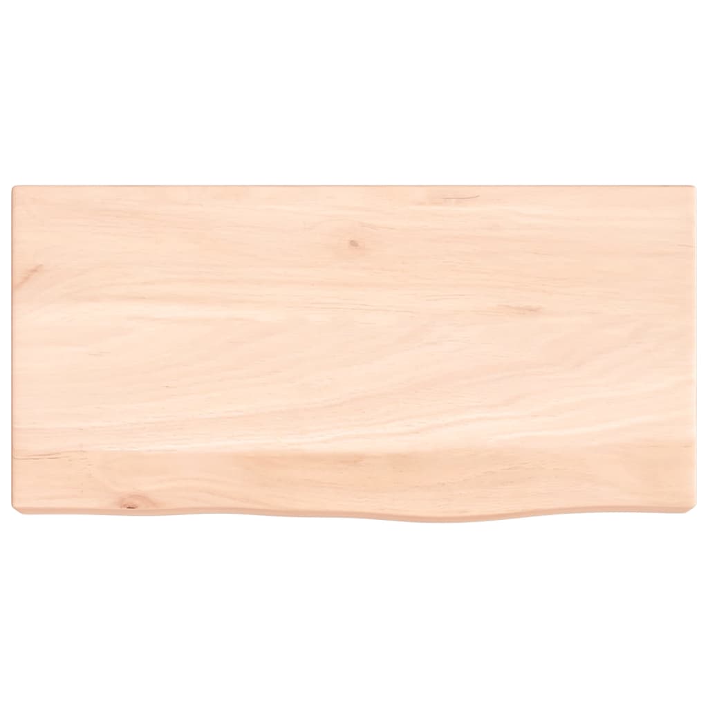 Wall Shelf 40x20x4 cm Untreated Solid Wood Oak