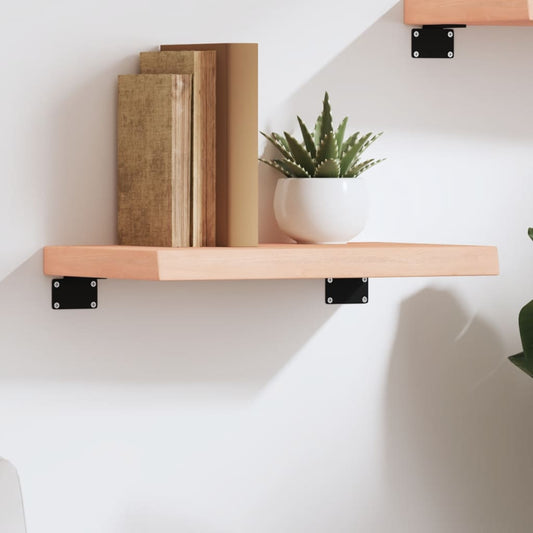 Wall Shelf 40x20x4 cm Untreated Solid Wood Oak