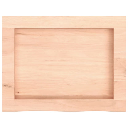 Wall Shelf 40x30x(2-4) cm Untreated Solid Wood Oak