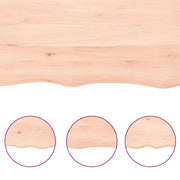 Wall Shelf 40x30x(2-4) cm Untreated Solid Wood Oak