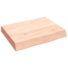 Wall Shelf 40x30x(2-6) cm Untreated Solid Wood Oak
