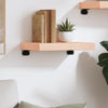 Wall Shelf 40x30x(2-6) cm Untreated Solid Wood Oak