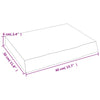 Wall Shelf 40x30x(2-6) cm Untreated Solid Wood Oak