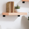 Wall Shelf 40x30x(2-6) cm Untreated Solid Wood Oak