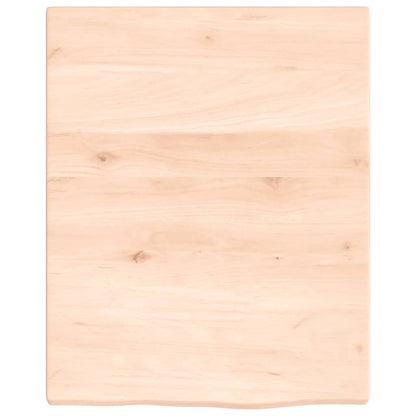 Wall Shelf 40x50x2 cm Untreated Solid Wood Oak