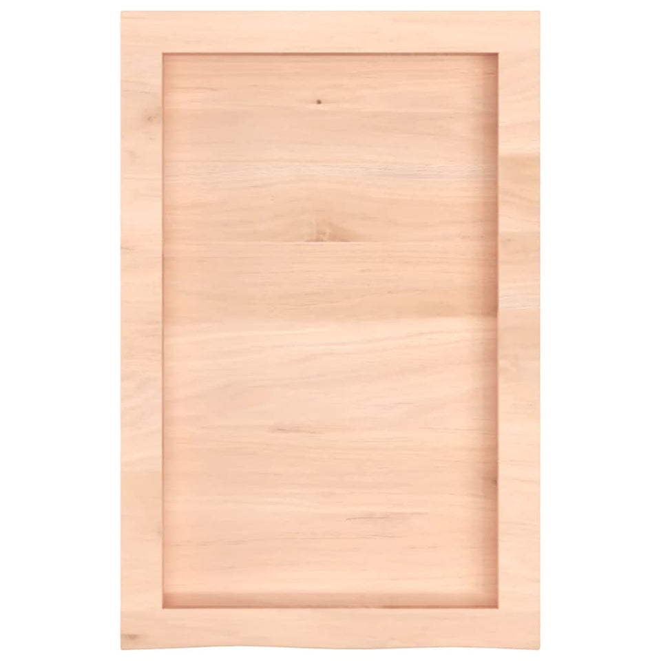 Wall Shelf 40x60x(2-6) cm Untreated Solid Wood Oak