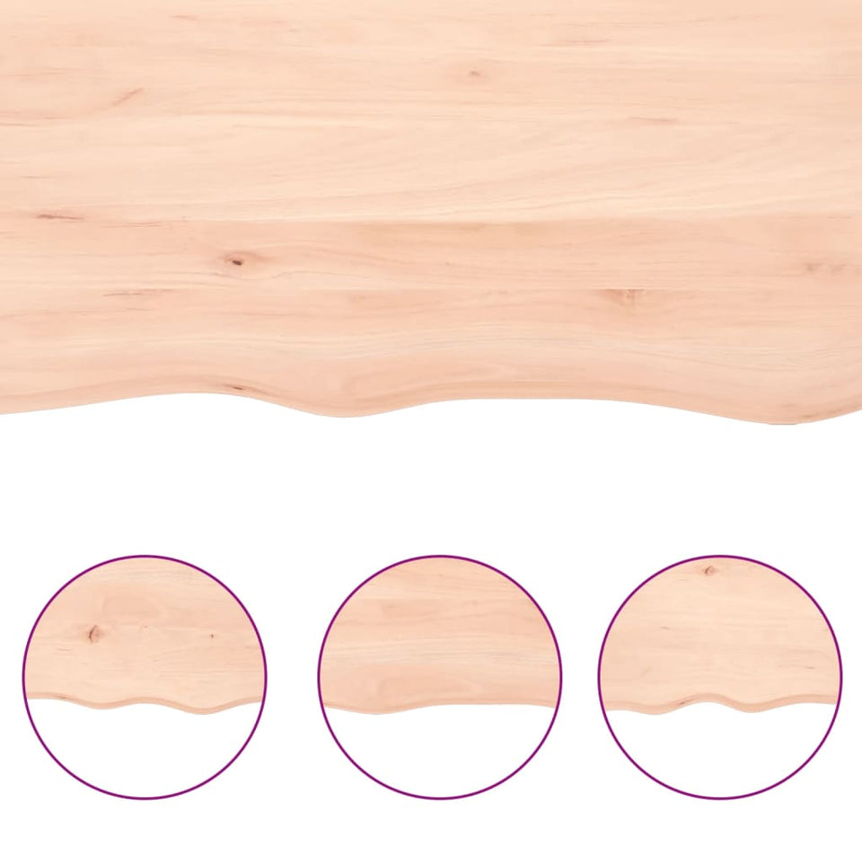 Wall Shelf 40x60x(2-6) cm Untreated Solid Wood Oak