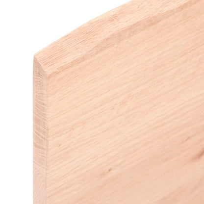 Wall Shelf 60x10x2 cm Untreated Solid Wood Oak
