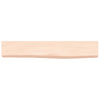 Wall Shelf 60x10x4 cm Untreated Solid Wood Oak