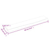 Wall Shelf 60x10x4 cm Untreated Solid Wood Oak