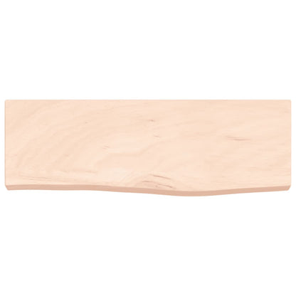 Wall Shelf 60x20x4 cm Untreated Solid Wood Oak