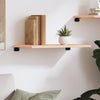Wall Shelf 60x30x2 cm Untreated Solid Wood Oak