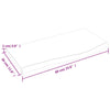 Wall Shelf 60x30x2 cm Untreated Solid Wood Oak