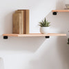 Wall Shelf 60x30x2 cm Untreated Solid Wood Oak
