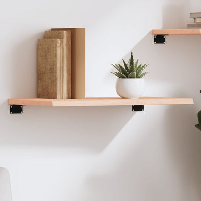 Wall Shelf 60x30x2 cm Untreated Solid Wood Oak