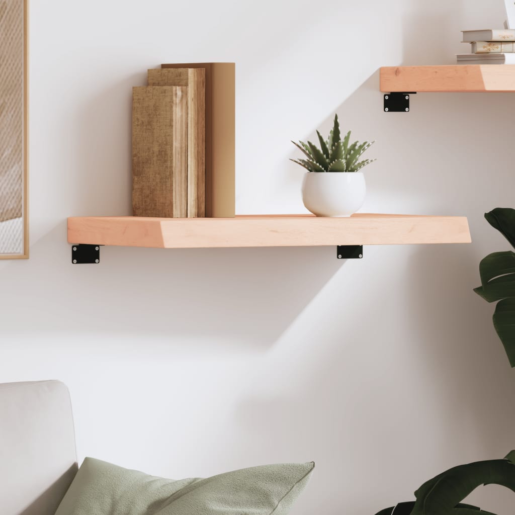 Wall Shelf 60x30x(2-6) cm Untreated Solid Wood Oak