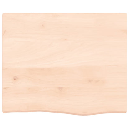 Wall Shelf 60x50x2 cm Untreated Solid Wood Oak