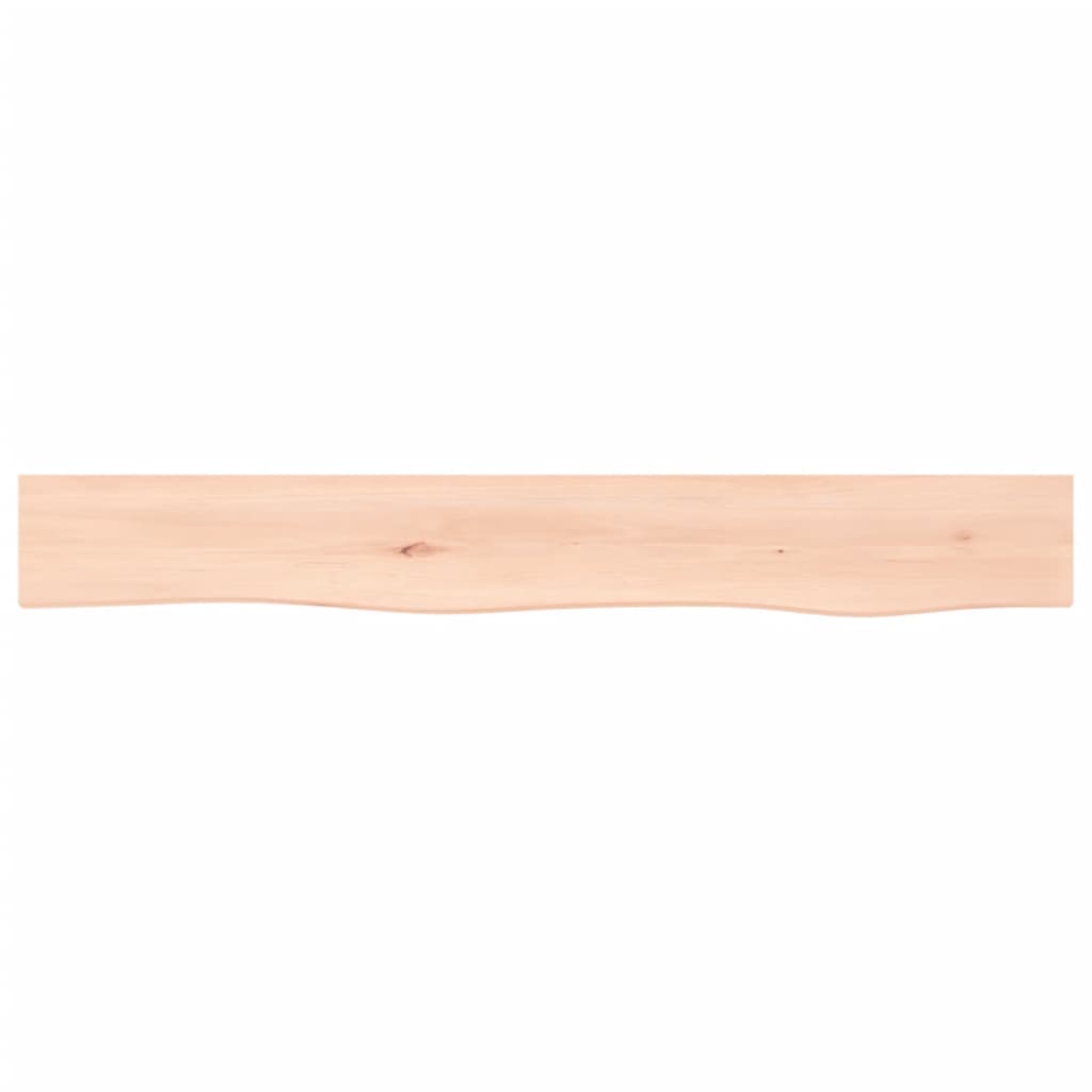 Wall Shelf 80x10x2 cm Untreated Solid Wood Oak