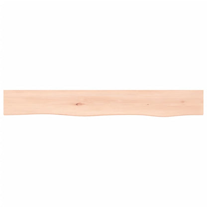 Wall Shelf 80x10x2 cm Untreated Solid Wood Oak