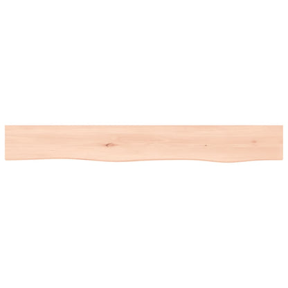 Wall Shelf 80x10x6 cm Untreated Solid Wood Oak