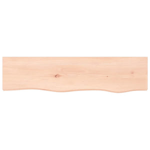 Wall Shelf 80x20x6 cm Untreated Solid Wood Oak