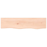 Wall Shelf 80x20x6 cm Untreated Solid Wood Oak