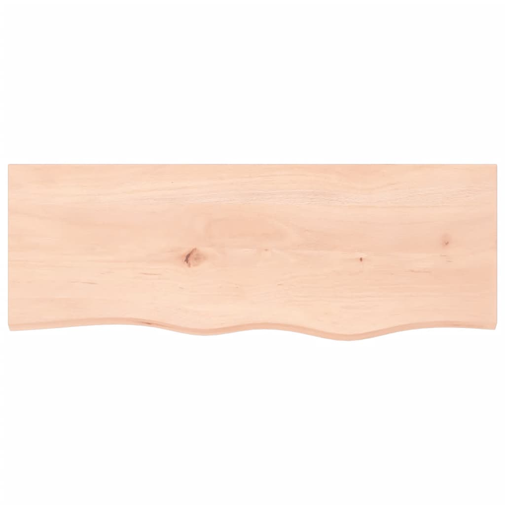 Wall Shelf 80x30x2 cm Untreated Solid Wood Oak