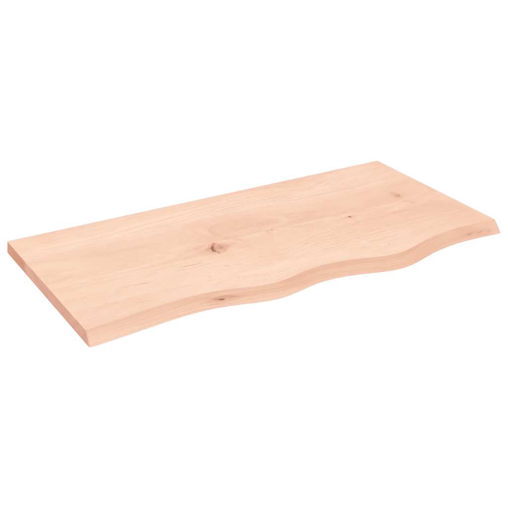 Wall Shelf 80x40x2 cm Untreated Solid Wood Oak