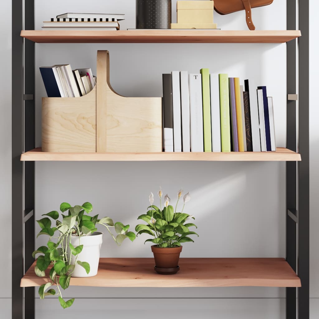 Wall Shelf 80x40x2 cm Untreated Solid Wood Oak