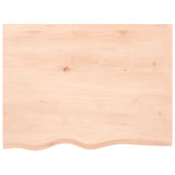 Wall Shelf 80x60x2 cm Untreated Solid Wood Oak