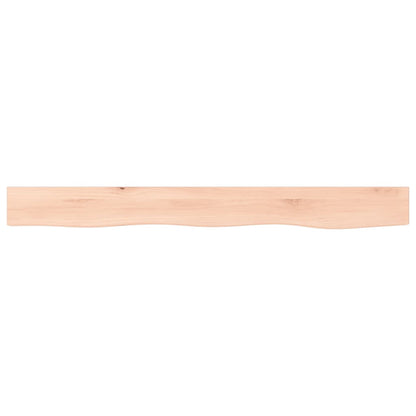 Wall Shelf 100x10x2 cm Untreated Solid Wood Oak