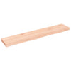 Wall Shelf 100x20x4 cm Untreated Solid Wood Oak