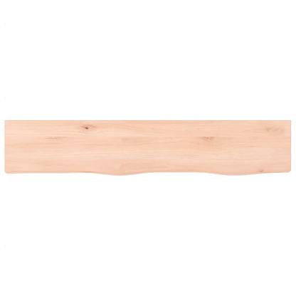 Wall Shelf 100x20x4 cm Untreated Solid Wood Oak