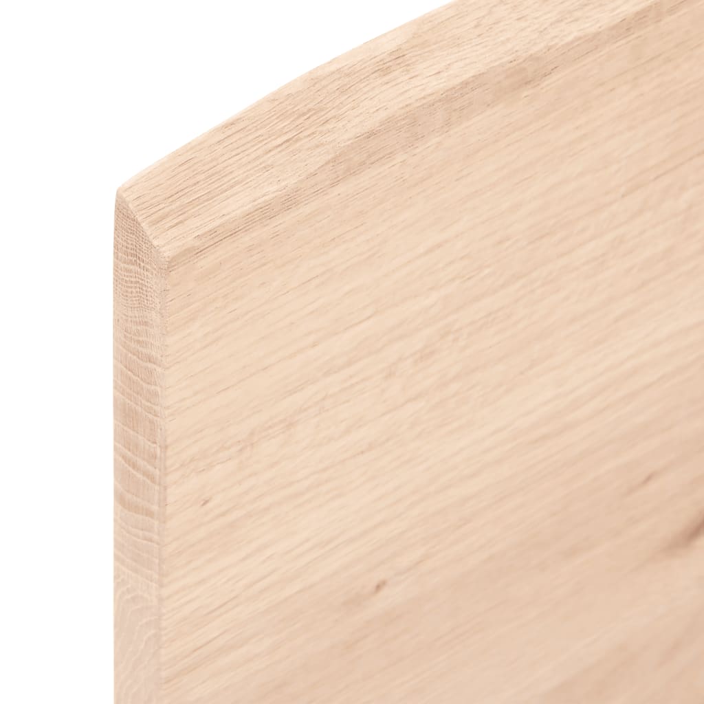 Wall Shelf 100x30x2 cm Untreated Solid Wood Oak