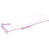 Wall Shelf 100x30x2 cm Untreated Solid Wood Oak