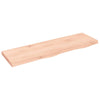 Wall Shelf 100x30x(2-4) cm Untreated Solid Wood Oak