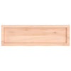 Wall Shelf 100x30x(2-4) cm Untreated Solid Wood Oak
