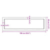 Wall Shelf 100x30x(2-4) cm Untreated Solid Wood Oak