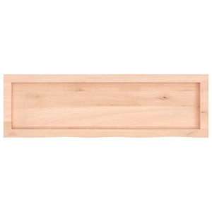 Wall Shelf 100x30x(2-6) cm Untreated Solid Wood Oak