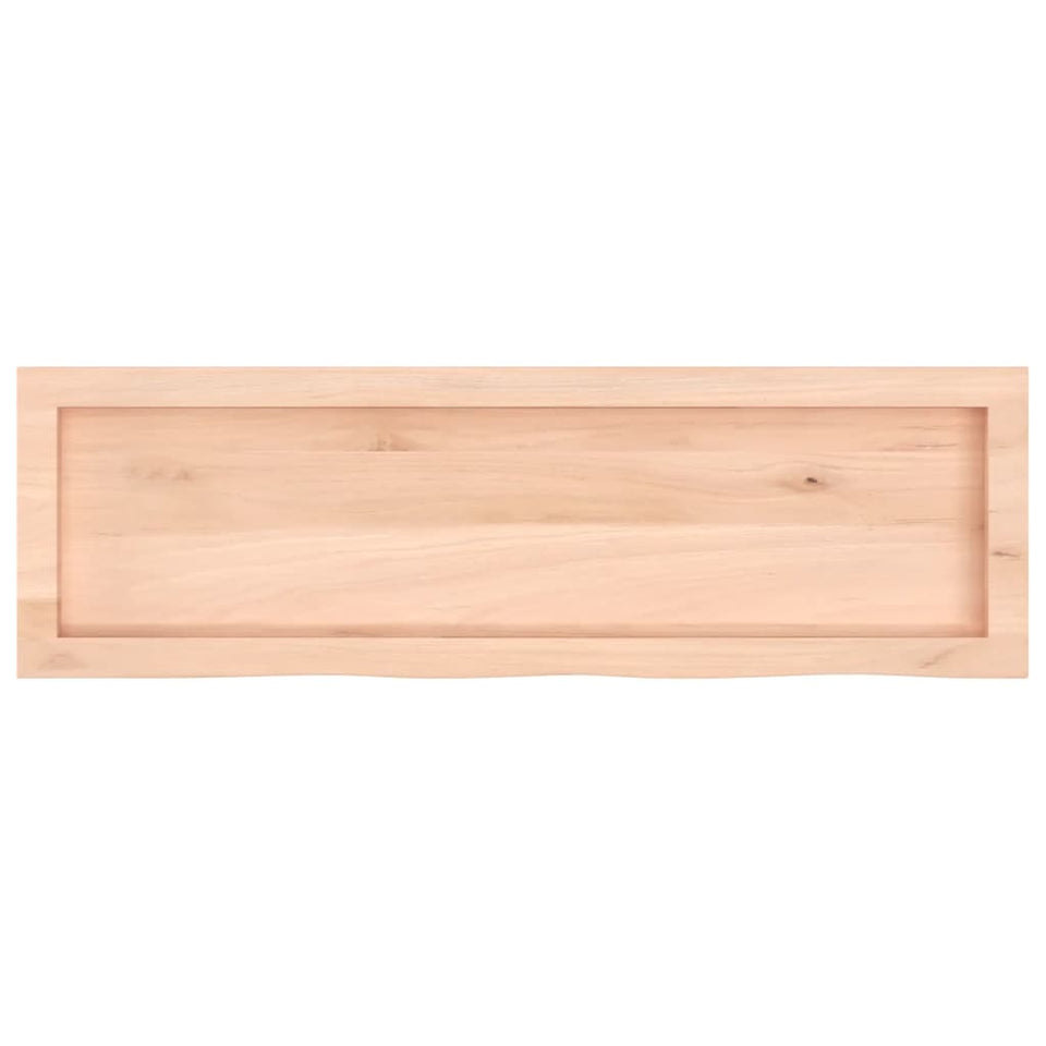 Wall Shelf 100x30x(2-6) cm Untreated Solid Wood Oak