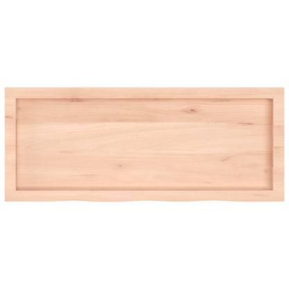 Wall Shelf 100x40x(2-4) cm Untreated Solid Wood Oak