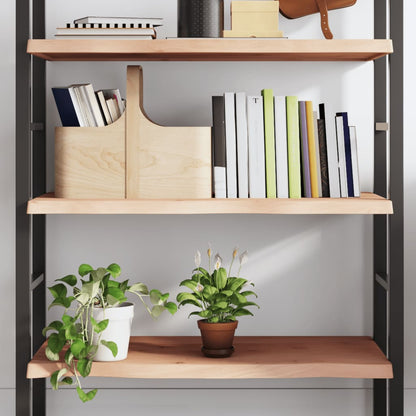 Wall Shelf 100x50x(2-4) cm Untreated Solid Wood Oak