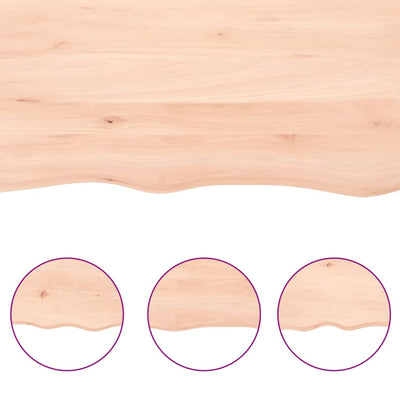 Wall Shelf 100x50x(2-6) cm Untreated Solid Wood Oak